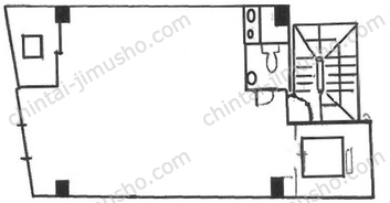 NSビル4階の間取図