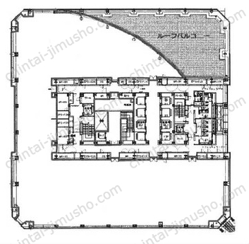 晴海アイランドトリトンスクエアオフィスタワーY39Fの間取図