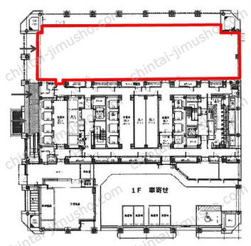 晴海アイランドトリトンスクエアオフィスタワーY1Fの間取図