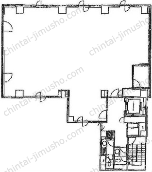 GINZA ONE BUILDING5階の間取図