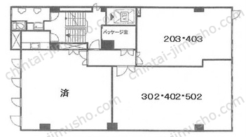 三恵ビルの間取図