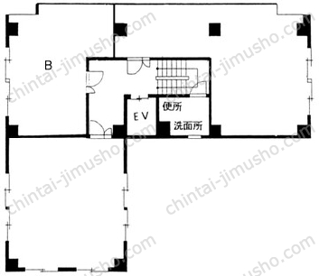 折田ビル4階の間取図