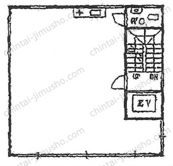 仲通りビル4階の間取図