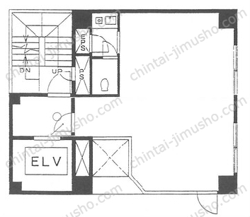 SHINO 38 BLDG．2階の間取図