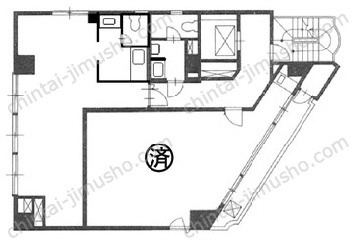 二番町ビル5階の間取図
