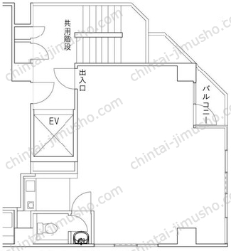 岩田光建ビル3階の間取図