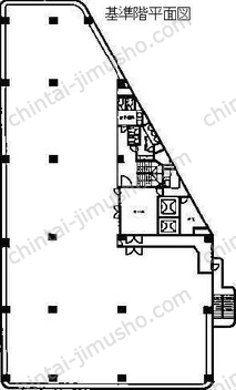 KDX高田馬場ビル3階の間取図