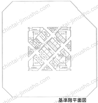 ゲートシティ大崎4階の間取図