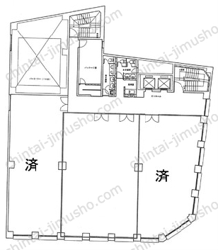 住友生命蒲田ビル3階の間取図