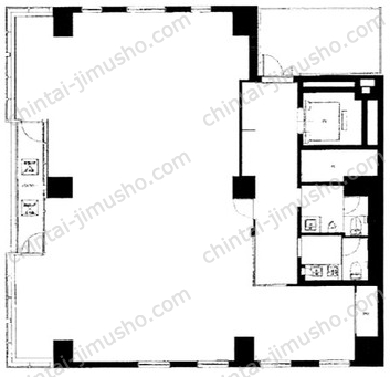 Yunuoビル2Fの間取図
