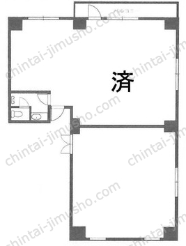 新宿エステートビル4階の間取図