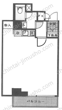 藤和半蔵門コープ8階の間取図