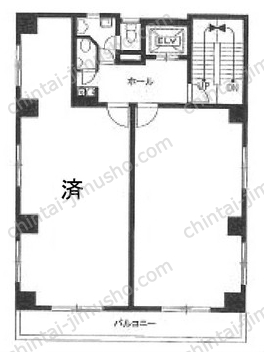 タイメイビル5階の間取図