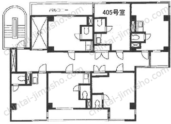 パーク・ノヴァお茶の水4階の間取図