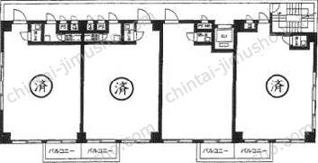 御徒町グリーンプラザの間取図