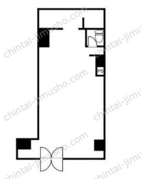 用賀パレス1Fの間取図