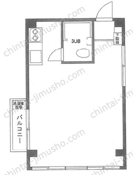 青木ビル2階の間取図