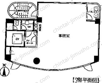 東神田サンコービル7階の間取図