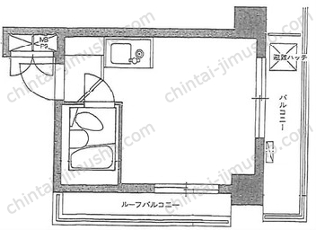 ライオンズマンション東銀座12階の間取図