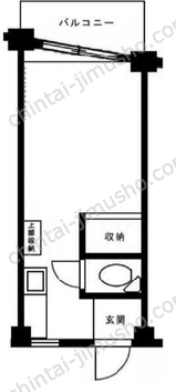 モリグチハイツの間取図