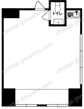 トマツビル2階の間取図