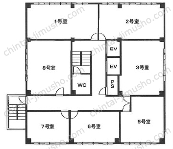 15山京ビルの間取図