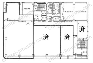 HF横浜山下ビルディング3階の間取図