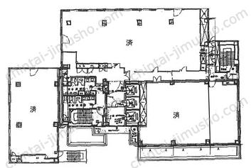 朝日生命府中ビル9階の間取図
