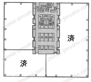 有明セントラルタワー20階の間取図