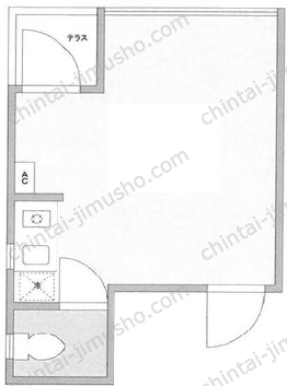 K31ビル3階の間取図