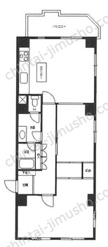 平河マンション4階の間取図