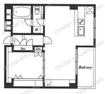 シャトーポレール渋谷3Fの間取図