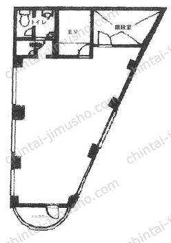 神泉モンドビル4階の間取図