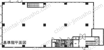 加賀屋国立ビル1階の間取図