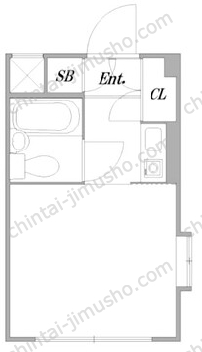 シャルム初台4階の間取図