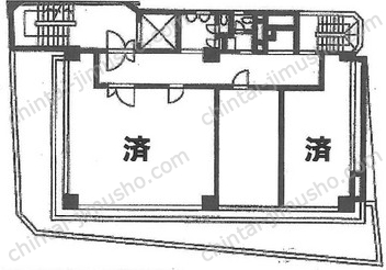 アジミックビルの間取図