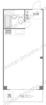 美和プラザ新宿2階の間取図