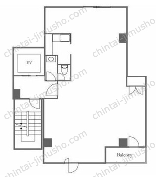 芝NAビル4階の間取図
