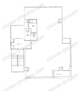 芝NAビル6階の間取図