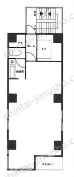 タシカ屋ビル4Fの間取図
