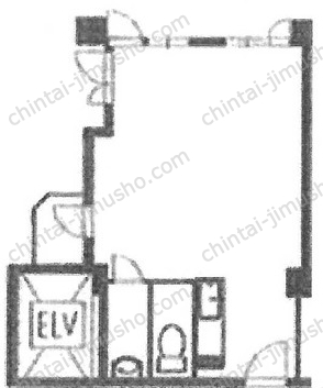 ウィンド赤坂Ⅱビル4階の間取図