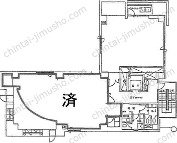 ルート西池袋ビル9階の間取図