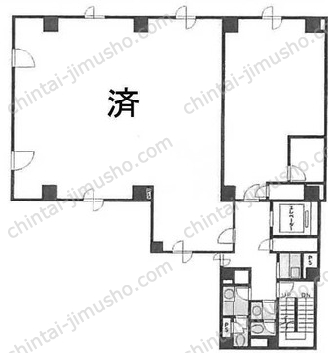 GINZA ONE BUILDING4階の間取図