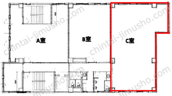 ユニオンビル4階の間取図