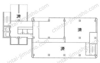 イマス西新宿第一ビル／西新宿ライズオフィス3rdの間取図