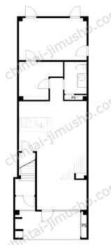 オースト新高円寺1階の間取図