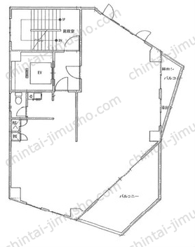 第二飯島ビル3階の間取図