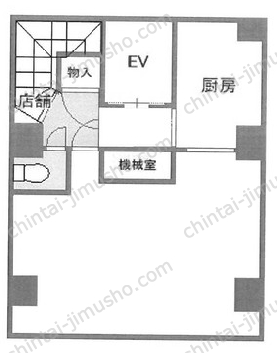 ハトヤビルB1階の間取図