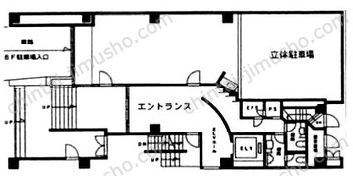 共益ビル1階の間取図
