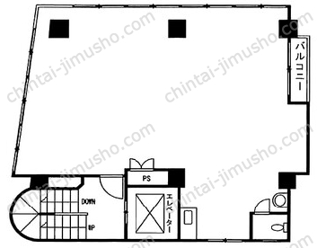エージヤマダビル／大晃17ビル2Fの間取図